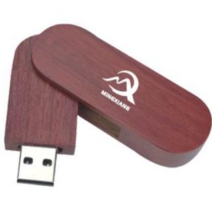 木質旋轉USB